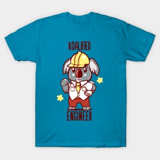 Koalified Engineer - Koala Animal Pun T-Shirt